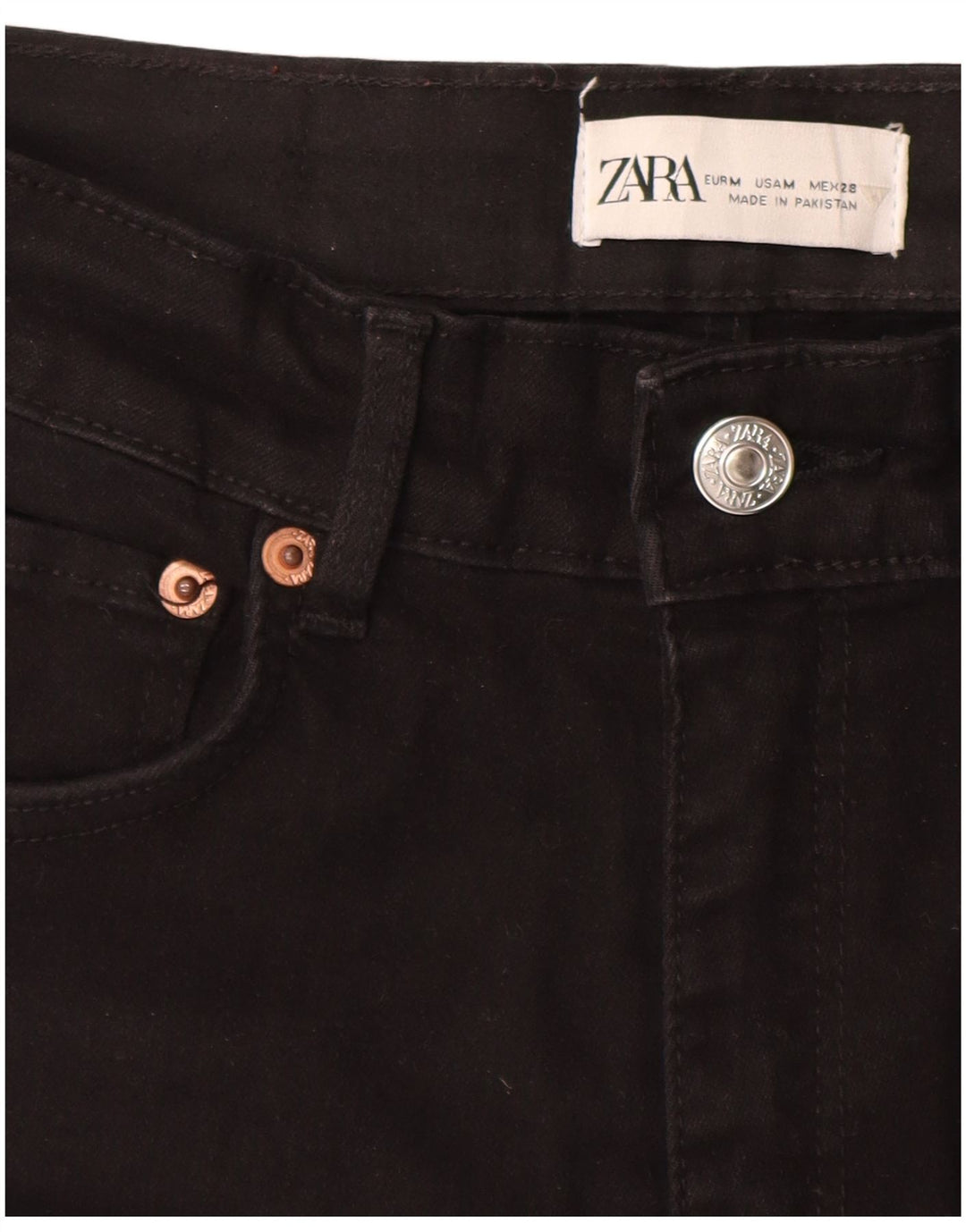 Blugi skinny pentru femei Zara Medium L28 L28 Negri