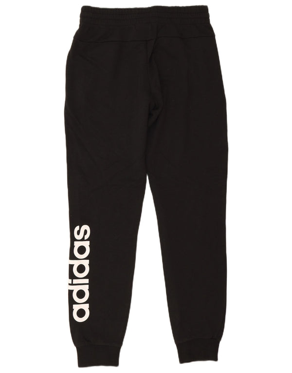 Pantaloni de trening cu grafic pentru femei Adidas Pantaloni de jogging UK 8/10 Small Black