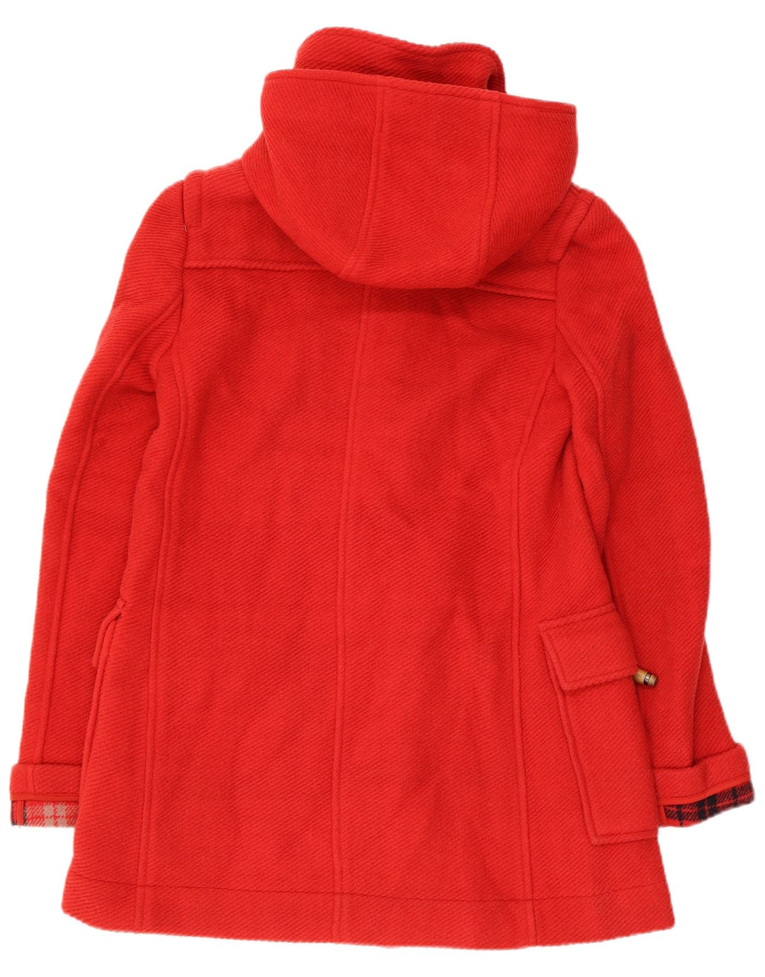 Mantoon cu glugă Topshop pentru femei UK 8 Lână roșie mică