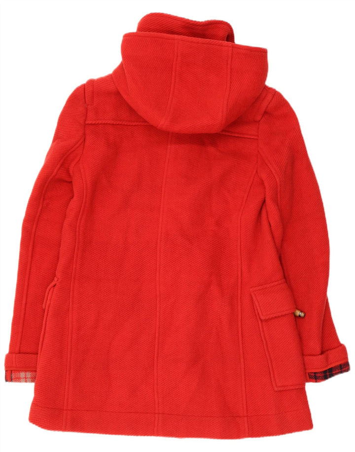 Mantoon cu glugă Topshop pentru femei UK 8 Lână roșie mică