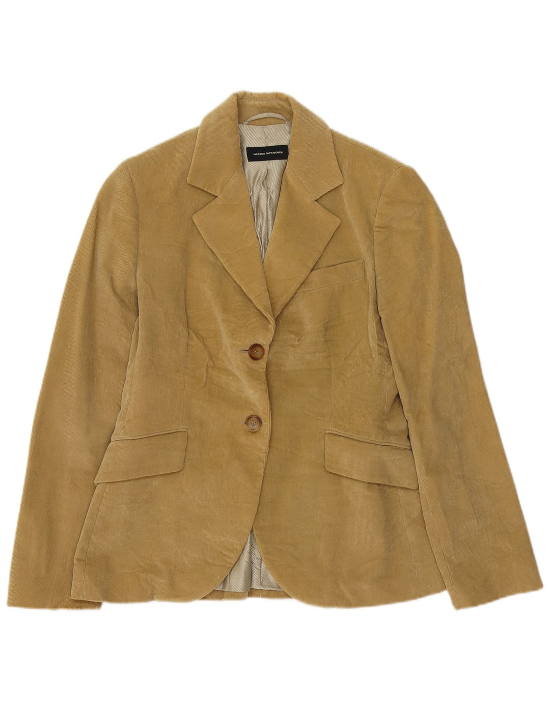 Massimo Dutti Jachetă de damă din velur cu 2 nasturi EU 42 Bej mare