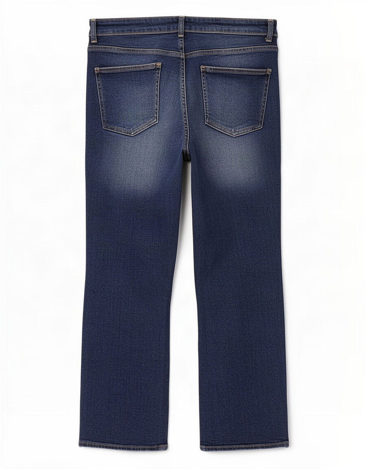 Blugi drepti pentru femei Zara EU 46 2XL W36 L26 Albastru