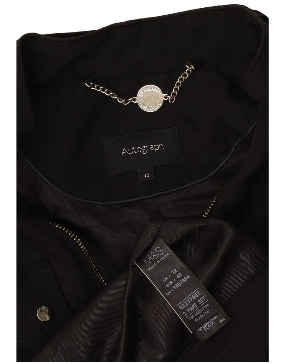 Jachetă pentru femei Marks & Spencer Autograph Utility UK 12 Medium Black
