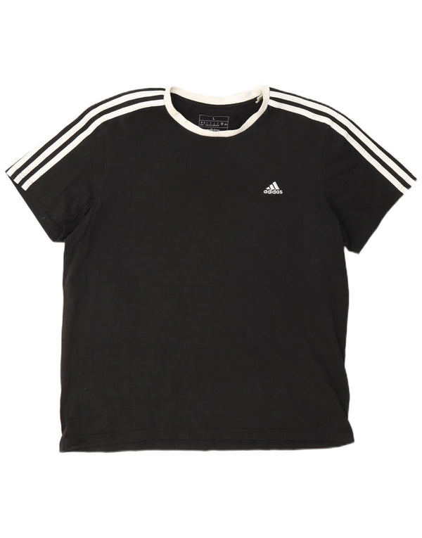 Tricou Adidas pentru femei Top UK 16/18 Large Black Bumbac