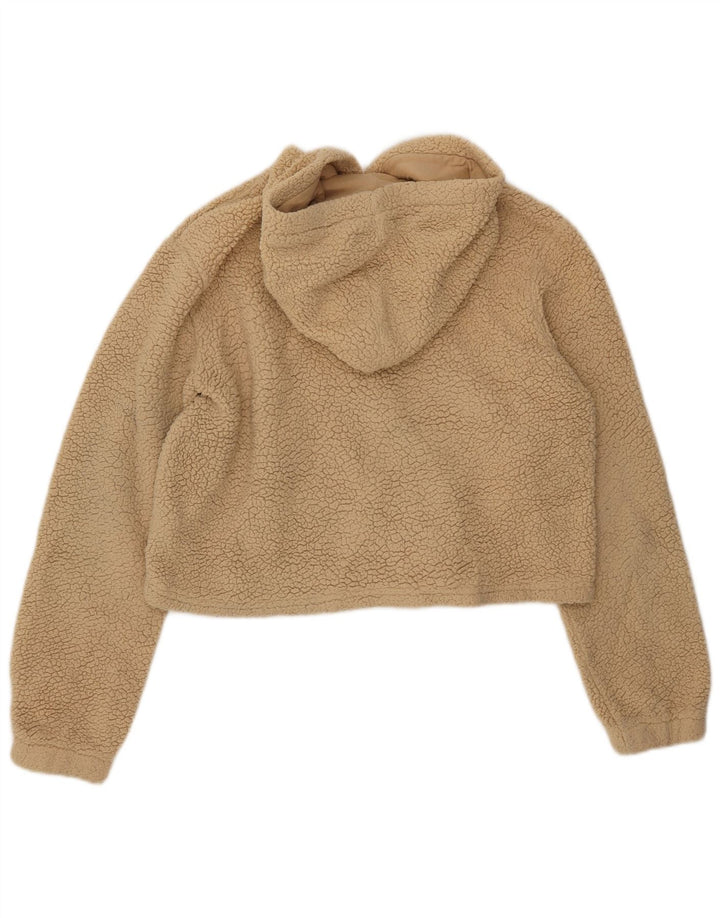 Pulover pentru damă FILA Crop Graphic Fleece UK 16, mare, bej, poliester