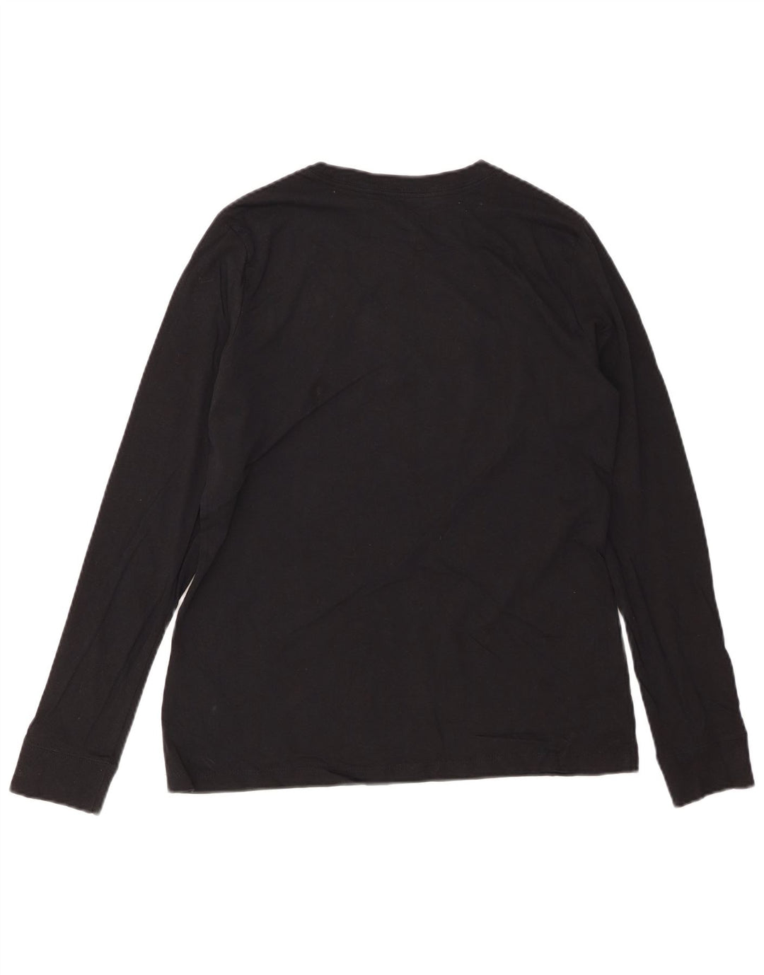 Top grafic NIKE pentru femei cu mânecă lungă UK 14, bumbac mediu negru