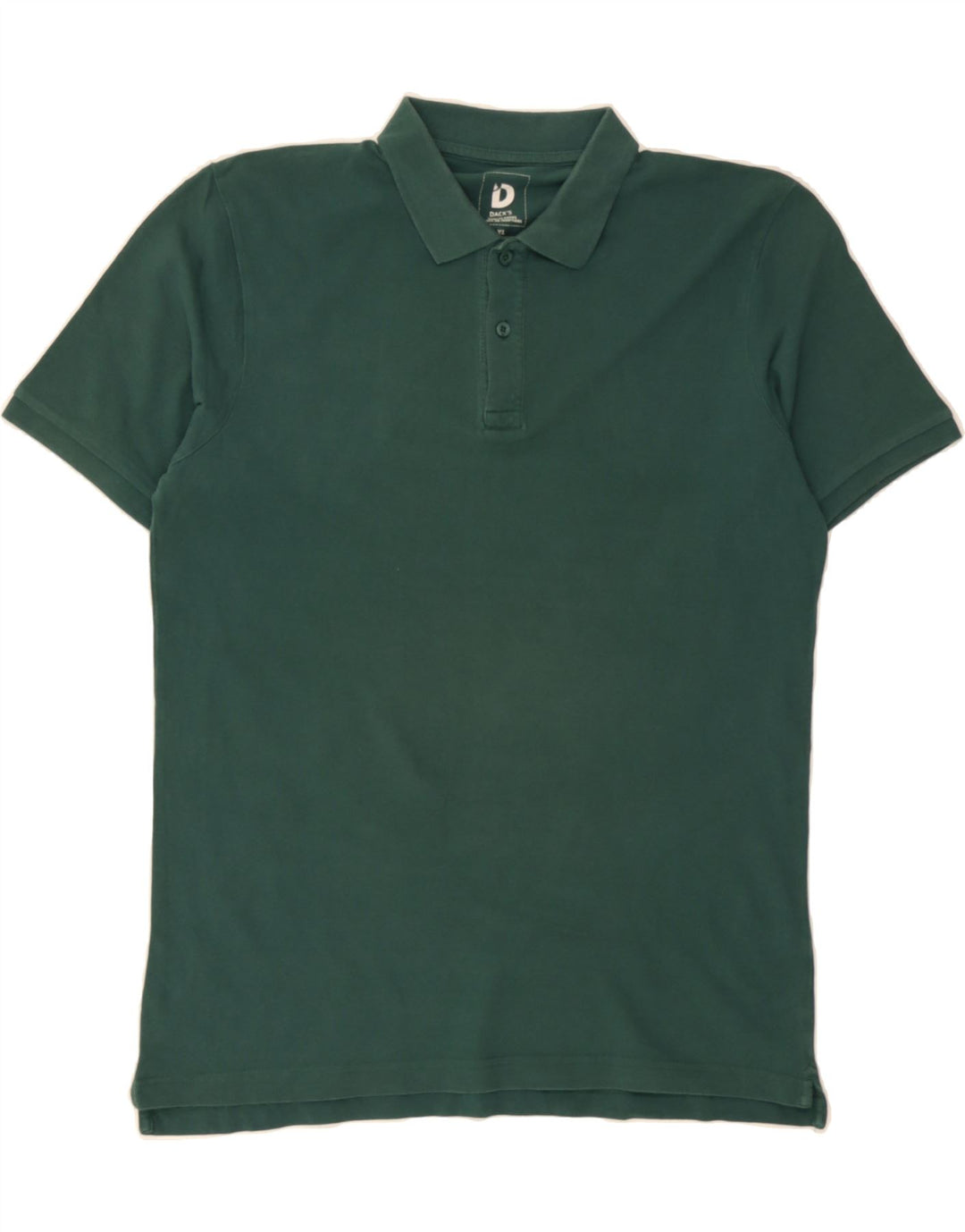 DACK'S Mens Polo Shirt XL Green Cotton Vintage Dack's and Second-Hand Dack's from Messina Hembry 