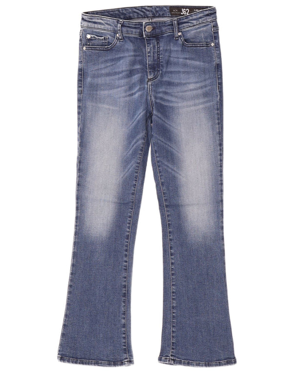 Blugi evazați Capri pentru femei Armani Exchange L30 L27 Bumbac albastru