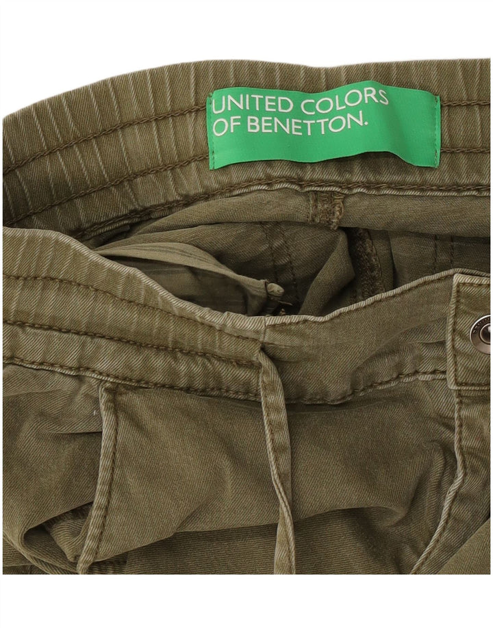 Pantaloni cargo Benetton pentru femei, W30 L25, kaki