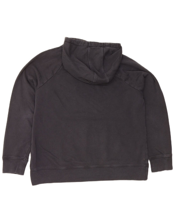 Pulover cu capota cu grafic Under Armour pentru femei UK 16 mare bumbac bleumarin