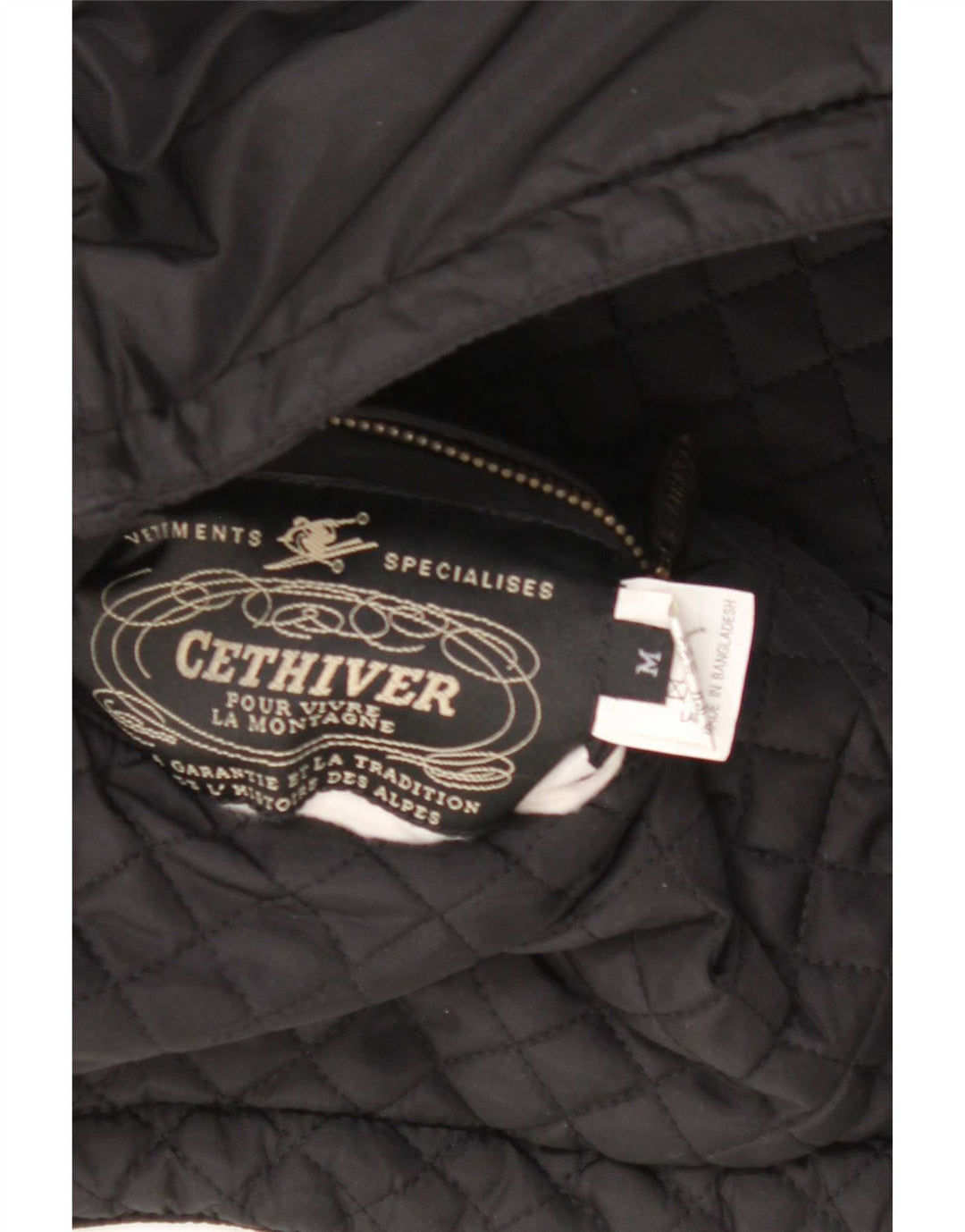Gilet Vintage pentru femei, supradimensionat, reversibil matlasat UK 12, mediu negru, nailon