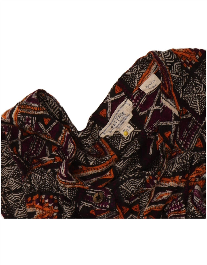 Fat Face Femei Fără mâneci Schift Rochie UK 8 Mic Multicolor Geometric