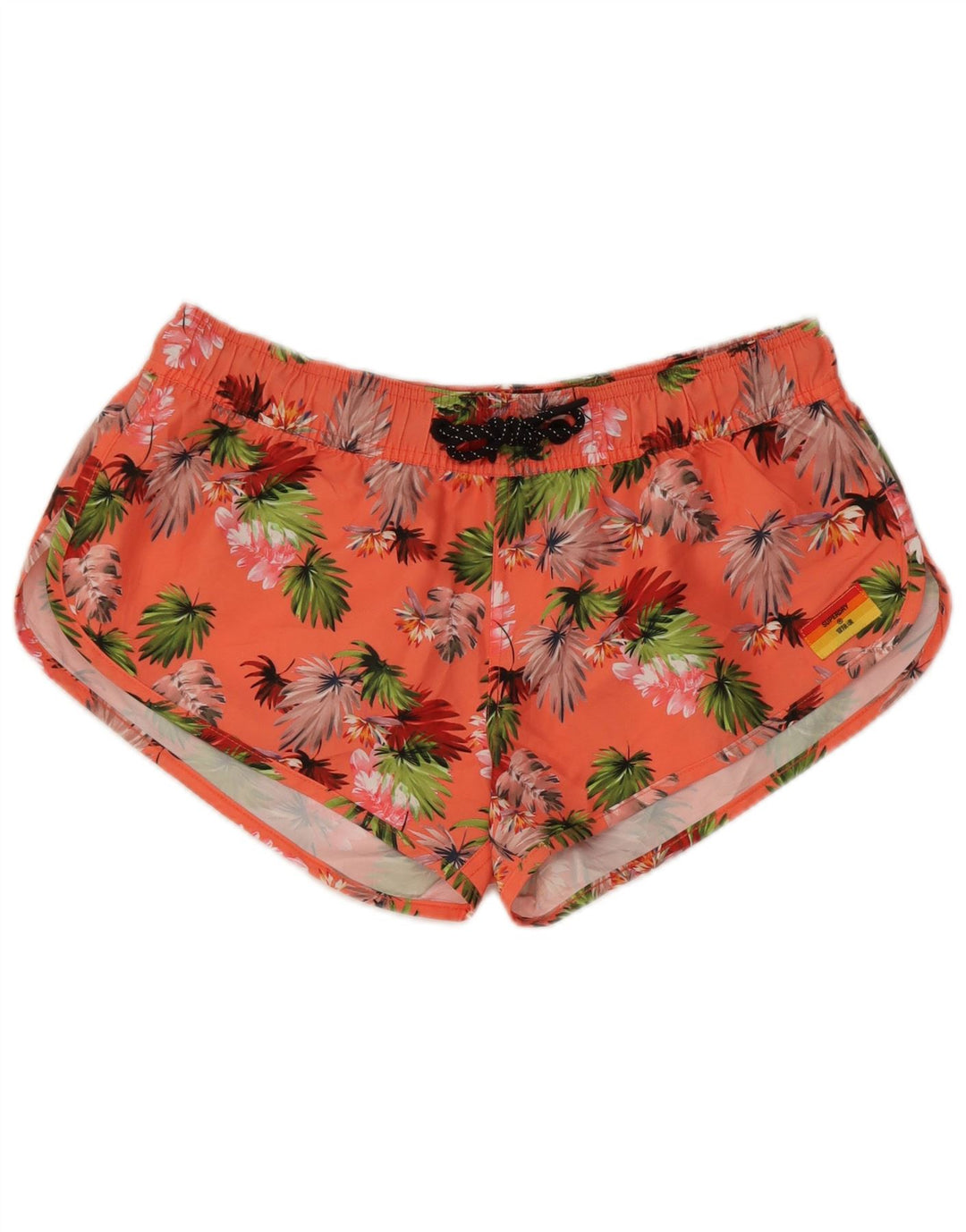 Pantaloni scurți de înot Superdry pentru femei UK 12 Medium Pink Floral Poliester