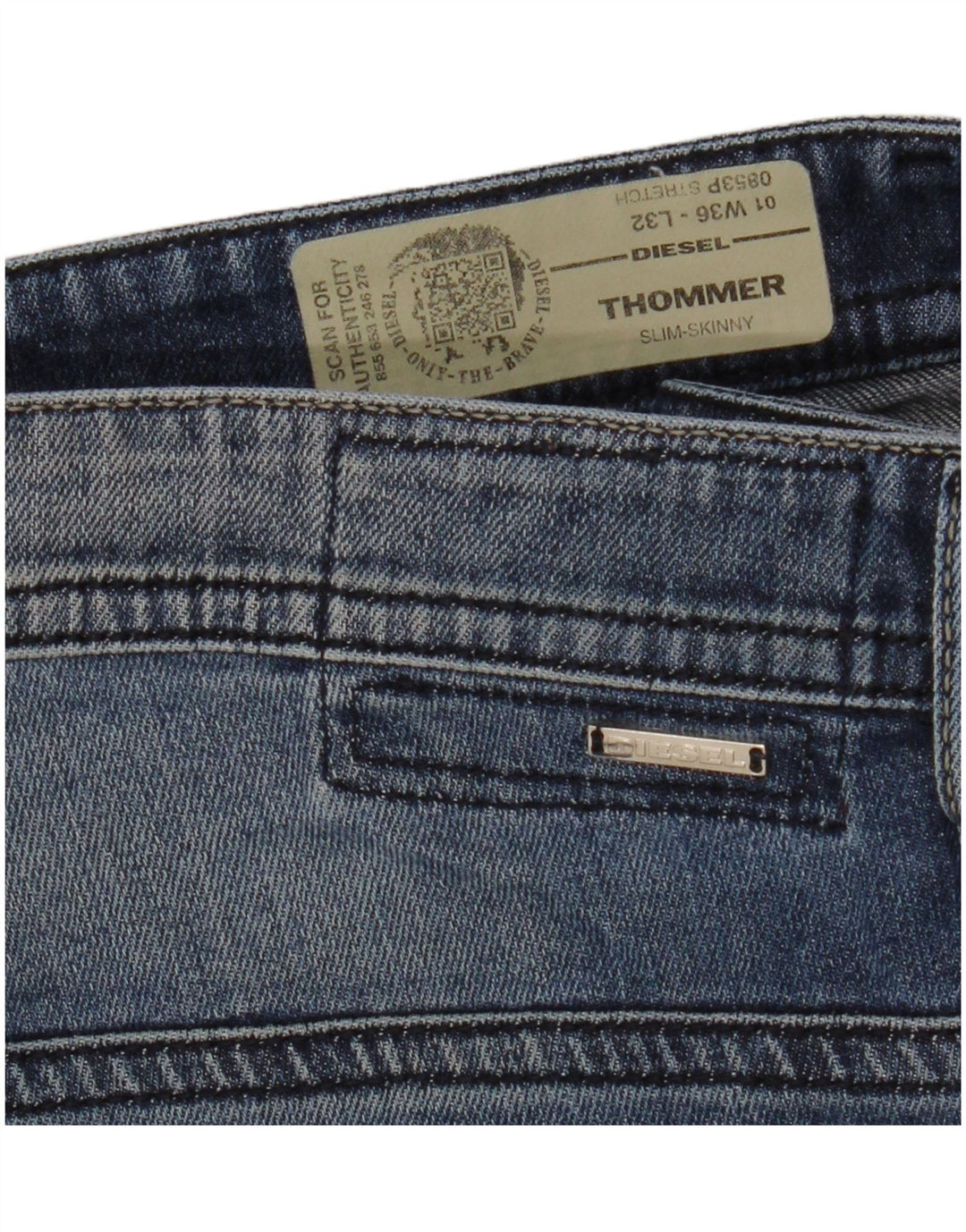 Jeans skinny Thommer Slim pentru bărbați Diesel W36 L32 Bumbac albastru