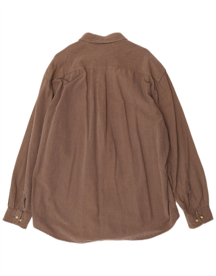 Cămașă Dockers pentru bărbați, XL, maro, din bumbac