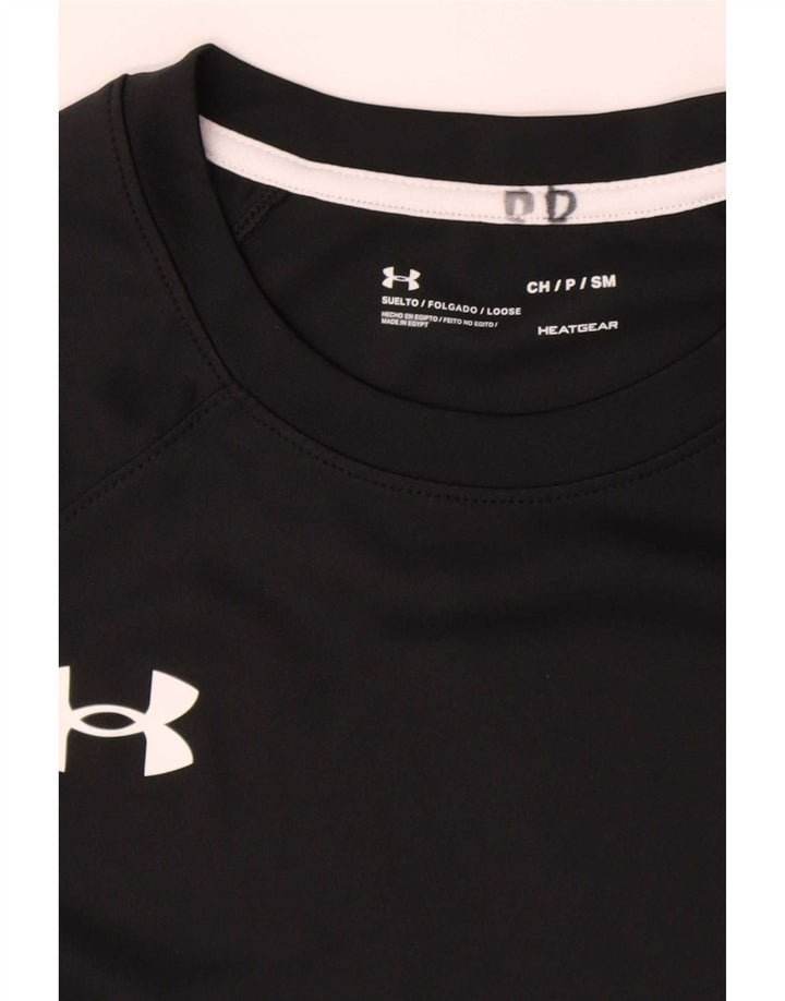 Tricou Under Armour pentru bărbați Heat Gear Top mic poliester negru