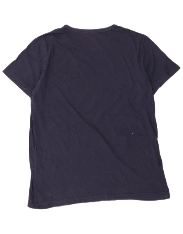 Tricou pentru bărbați Lyle & Scott Top mare din bumbac bleumarin