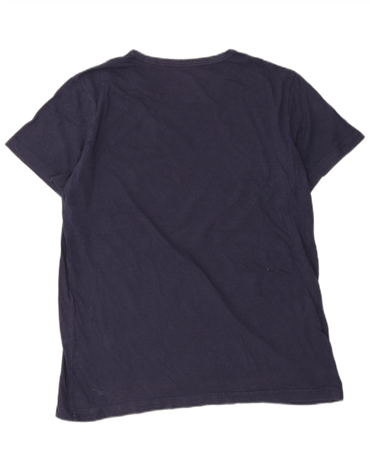 Tricou pentru bărbați Lyle & Scott Top mare din bumbac bleumarin