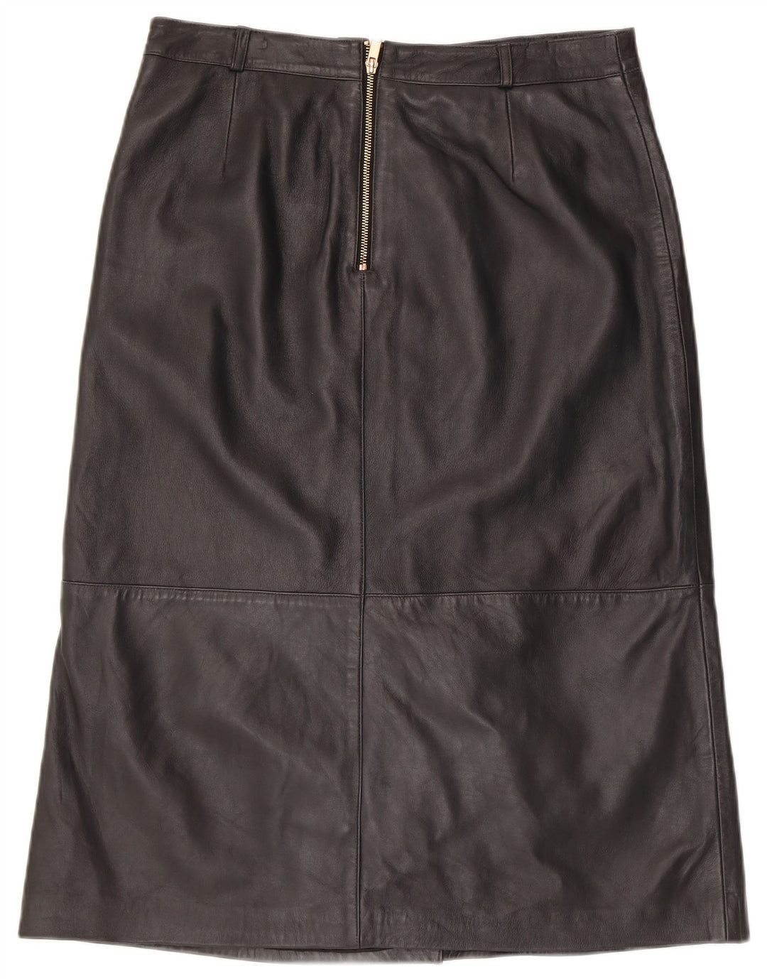 MINT VELVET Fusta de piele pentru femei UK 14 Large W34 Piele neagră