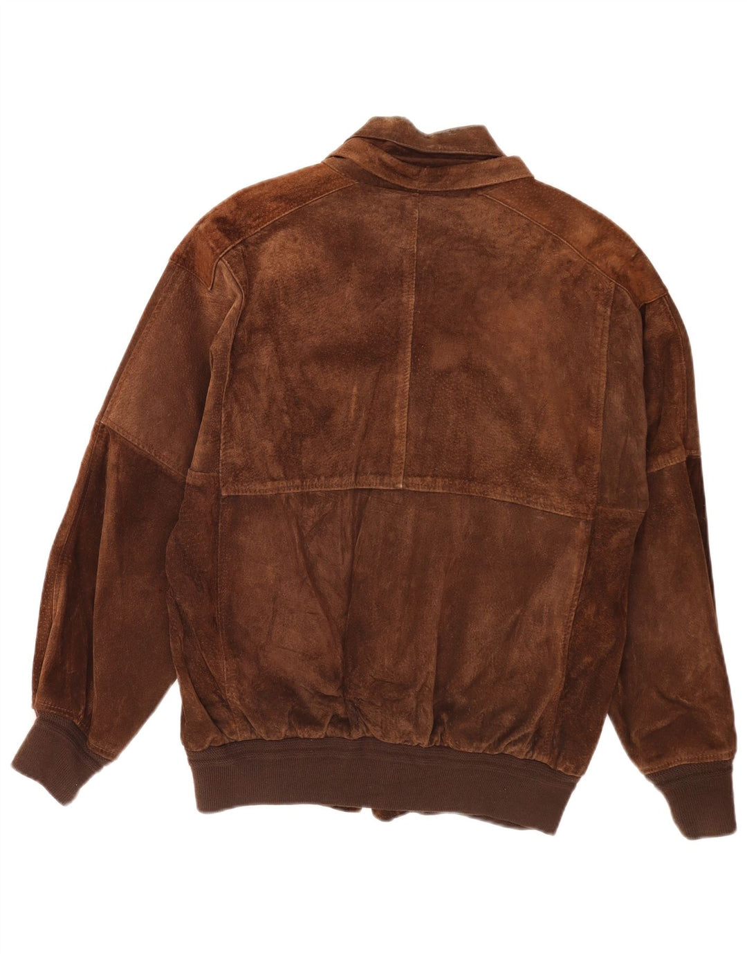 Bomber Vintage pentru bărbați din piele intoarsa UK 36 Mic Maro Retro