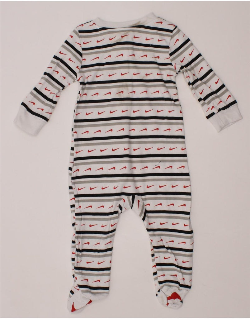 NIKE Baby Boys Graphic Long Sleeve Jumpsuit 3-6 Months  White Striped Vintage Nike and Second-Hand Nike from Messina Hembry 