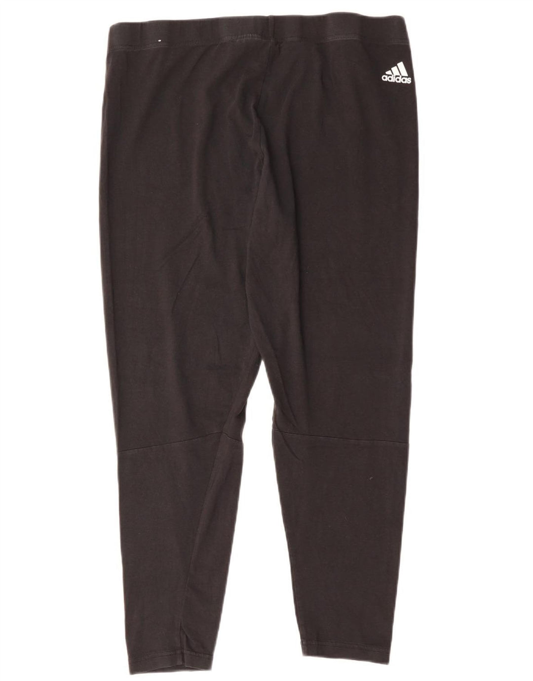 Leggings grafic ADIDAS pentru femei UK 24/26 2XL bumbac negru