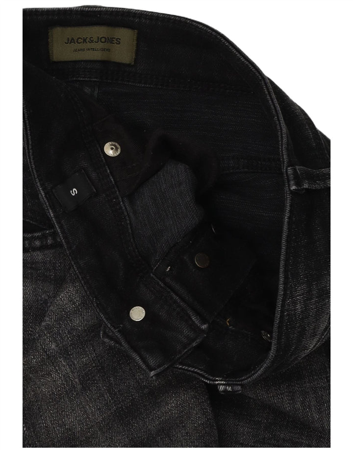 Pantaloni scurți Jack & Jones pentru bărbați din denim distressed Small W29 Black