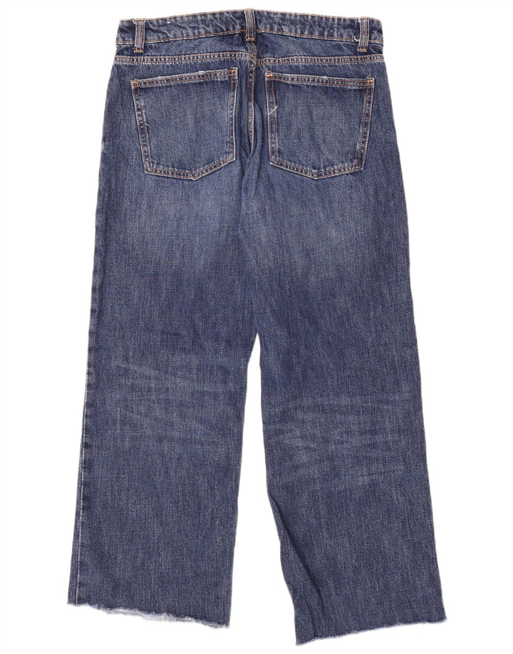 Blugi pentru femei Zara cu picioare late EU 40 Medium W30 L29 Bumbac albastru