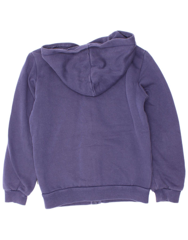 Pulover Puma Graphic Zip Hoodie pentru băieți 9-10 ani, bumbac bleumarin