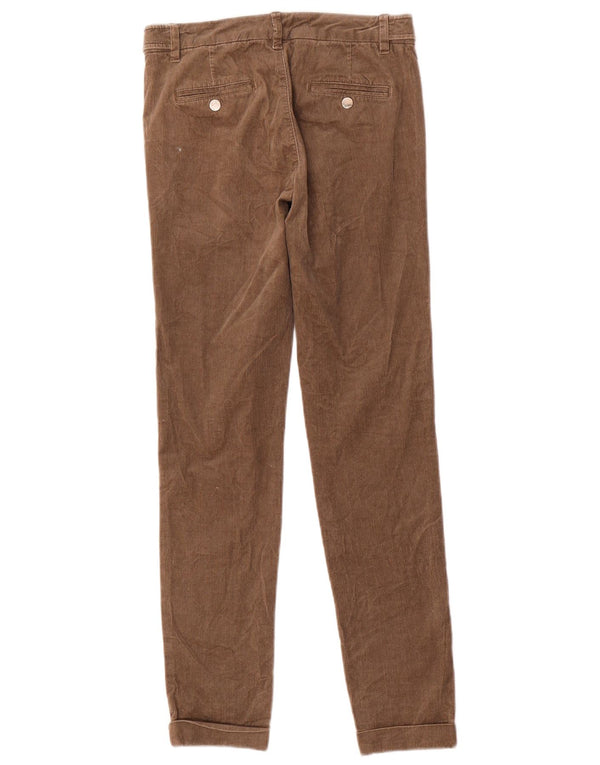 Pantaloni chino Massimo Dutti pentru femei EU 36 XS W26 L29 Brown Herringbone