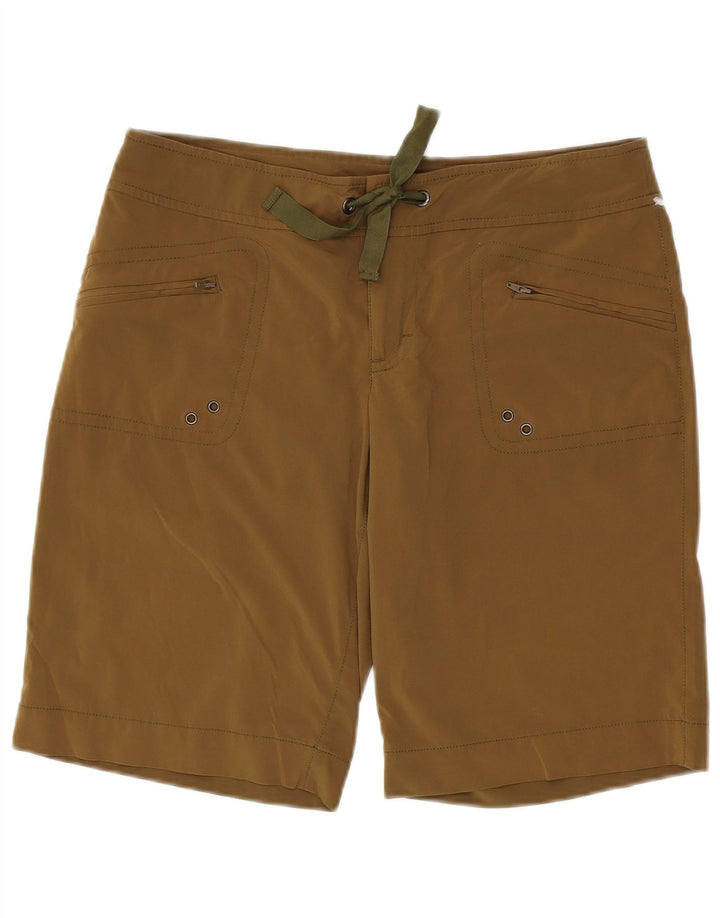 Pantaloni scurti cargo pentru femei ATHLETA US 8 Medium W34 Kaki Poliester