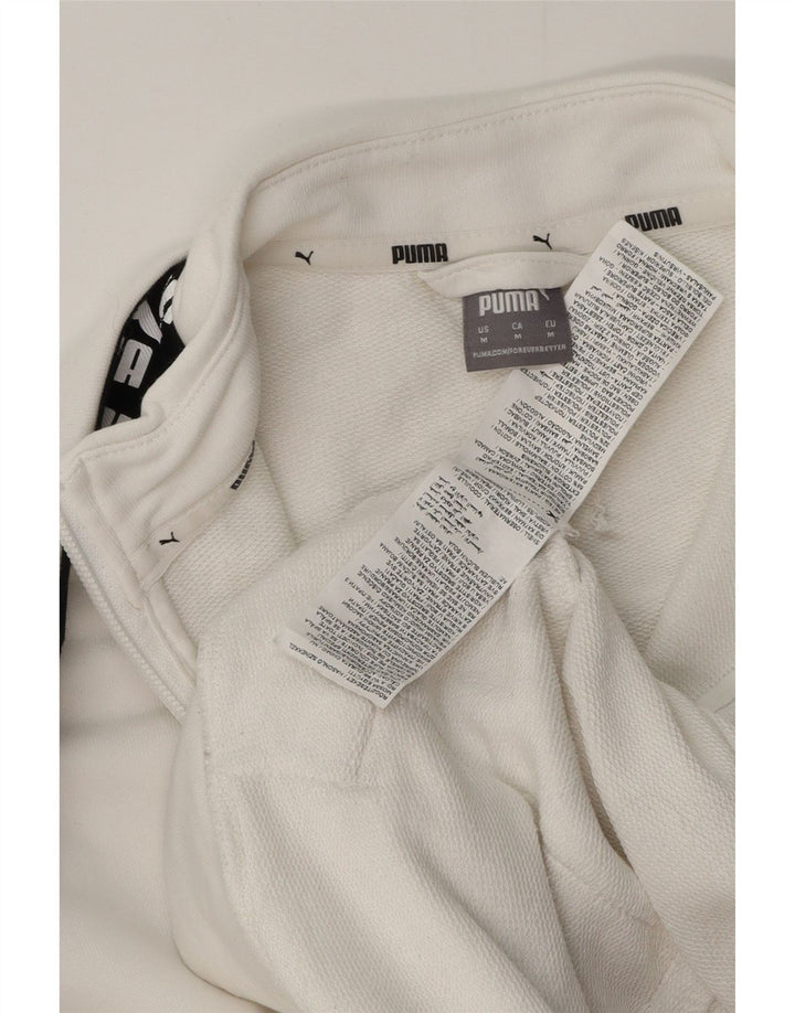 Jachetă de top cu trening grafic Puma pentru femei UK 14 Medium White Colorblock