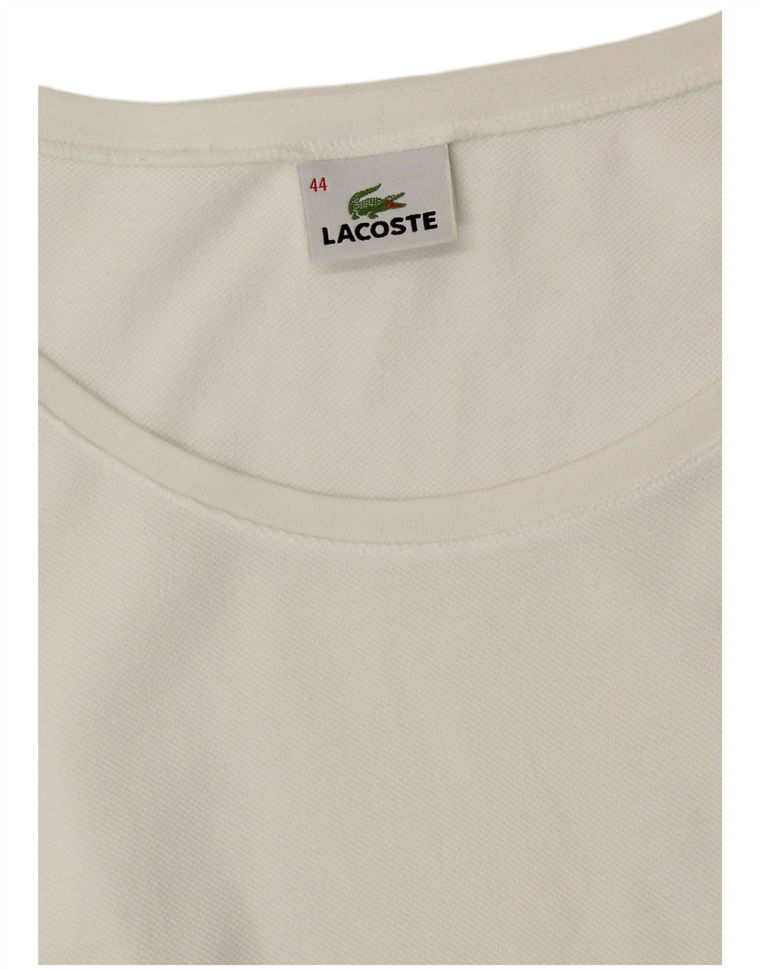 Tricou pentru femei Lacoste Top Marimea 44 Mare Bumbac Alb