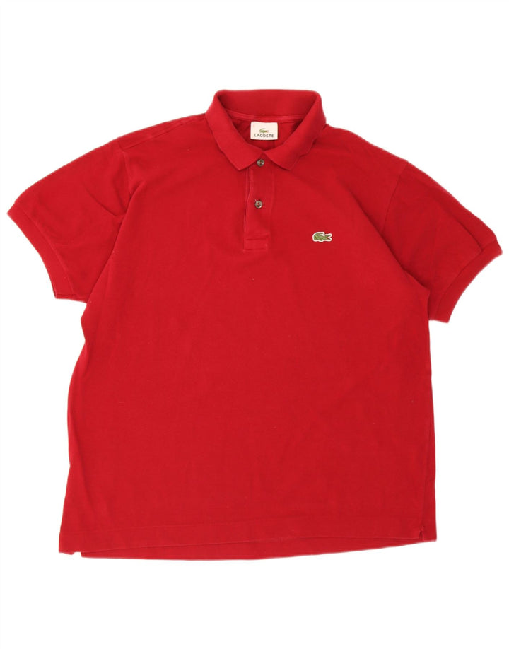 Tricou polo Lacoste pentru bărbați, mărimea 5, bumbac roșu mare