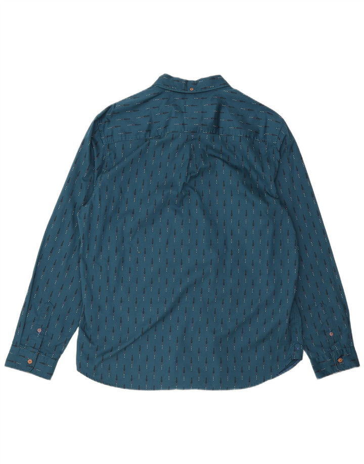 Cămașă pentru bărbați White Stuff XL Blue Geometric Bumbac