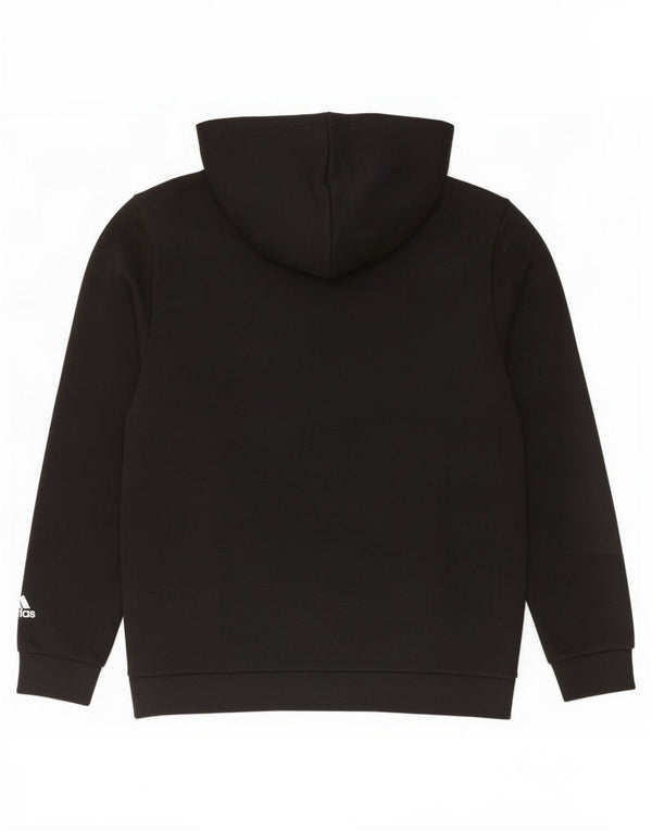 Pulover Adidas pentru femei Graphic Oversized Hoodie UK 8/10 Small Black Bumbac