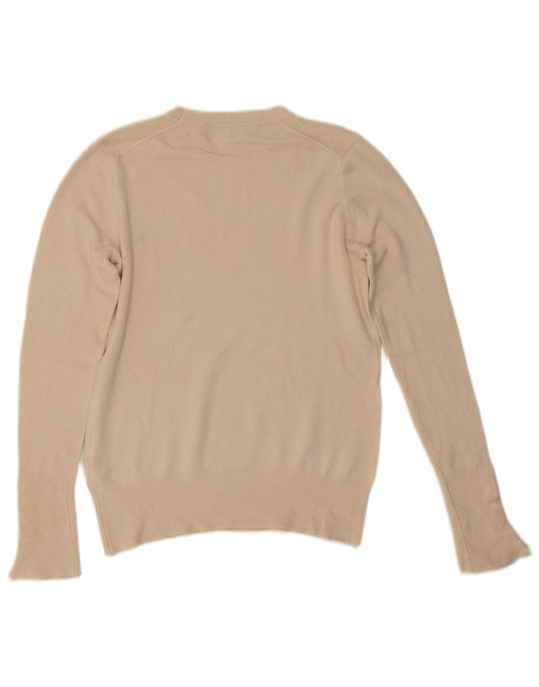 Pulover pentru damă Zara, cu gât turnut, UK 12, viscoză, bej mediu