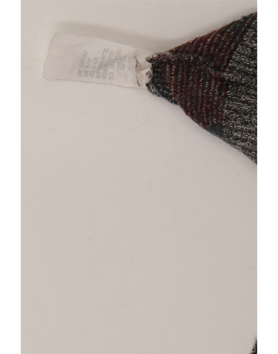 Pulover VINTAGE pentru bărbați cu gât roșu IT 48 Medium Multicolor