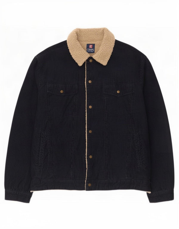 Jachetă pentru bărbați Chaps Tall Sherpa Corduroy UK 42 XL Bumbac bleumarin