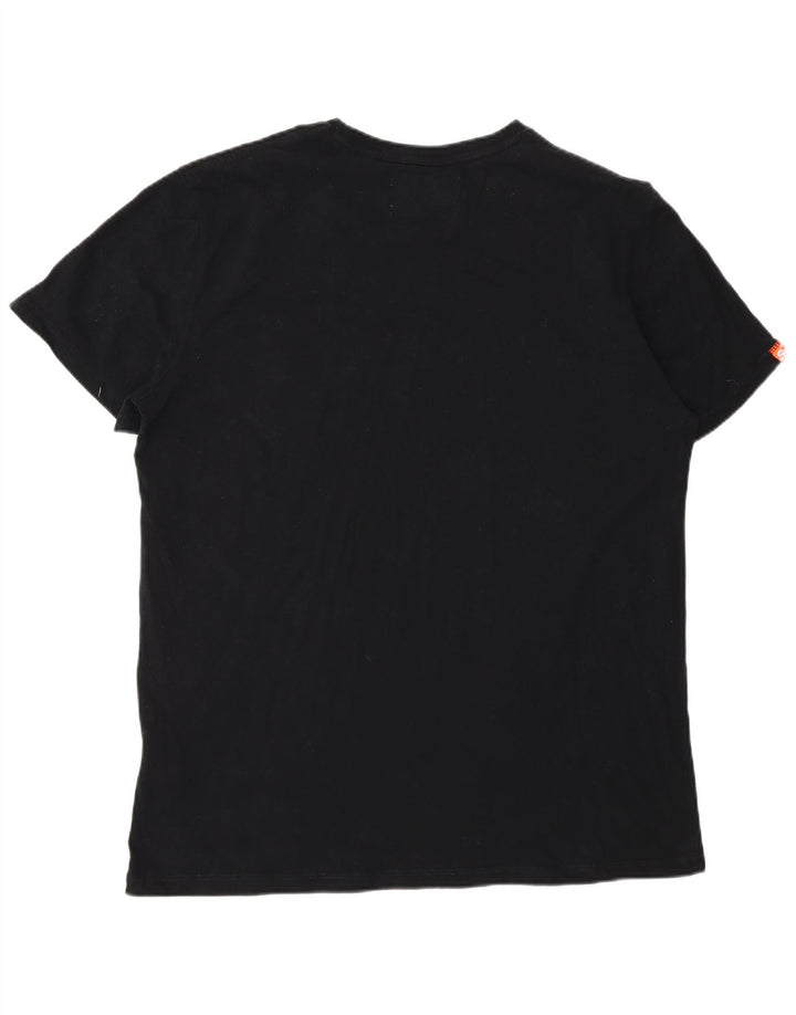 Tricou Superdry pentru bărbați Top 3XL bumbac negru