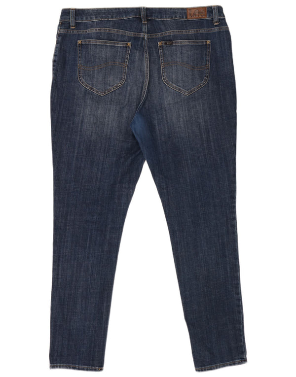 Blugi skinny cu talie medie Lee pentru femei L34 L31, bumbac albastru