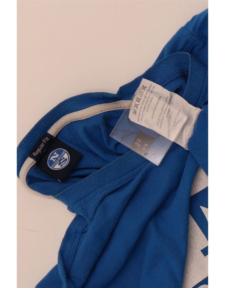 NORTH SAILS Tricou grafic pentru bărbați, cu croiala normală, Top mic, albastru, bumbac