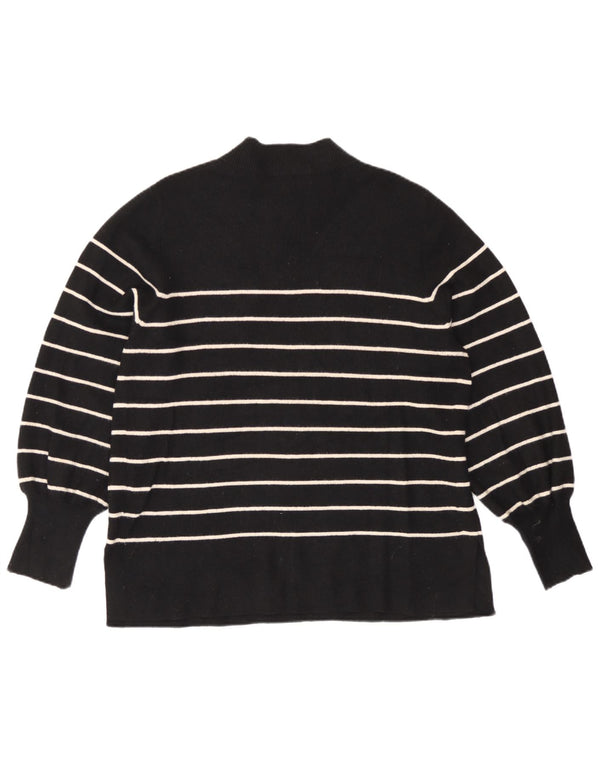 Pulover cu gât țestoasă pentru femei Marks & Spencer UK 16 mare cu dungi negre