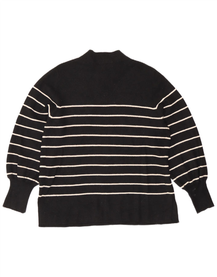 Pulover cu gât țestoasă pentru femei Marks & Spencer UK 16 mare cu dungi negre