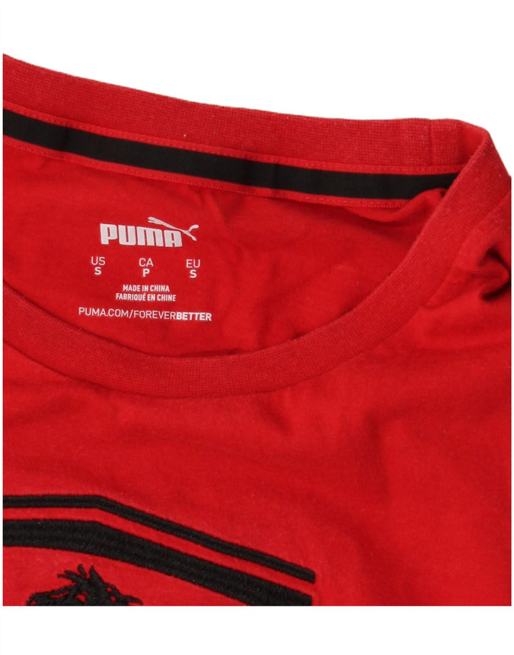 Tricou grafic PUMA Ferrari pentru bărbați Top mic roșu