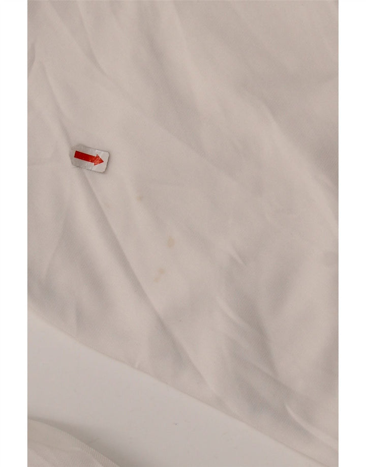 Jachetă de top pentru trening grafic ASICS pentru bărbați, alb mediu, poliester bloc de culoare