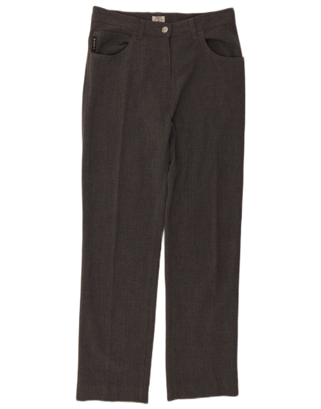 Pantaloni casual drepti pentru femei Armani L30 L28 poliester gri