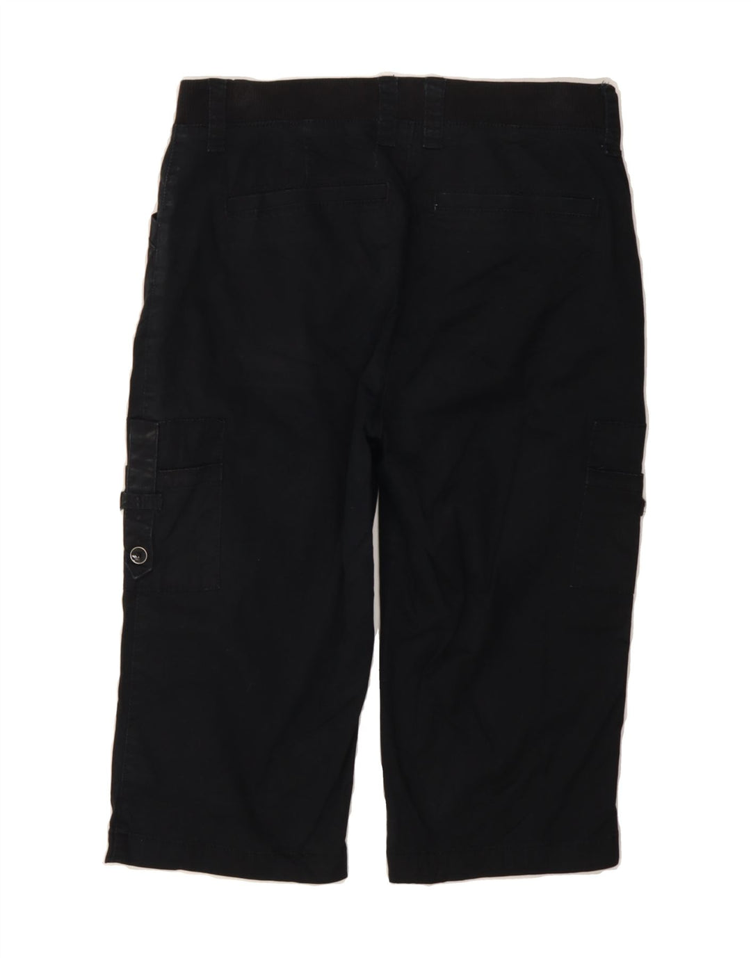 LEE Womens Mid Rise Relaxed Fit Capri Trousers US 6 Medium W30 L16 Black Vintage Lee and Second-Hand Lee from Messina Hembry 