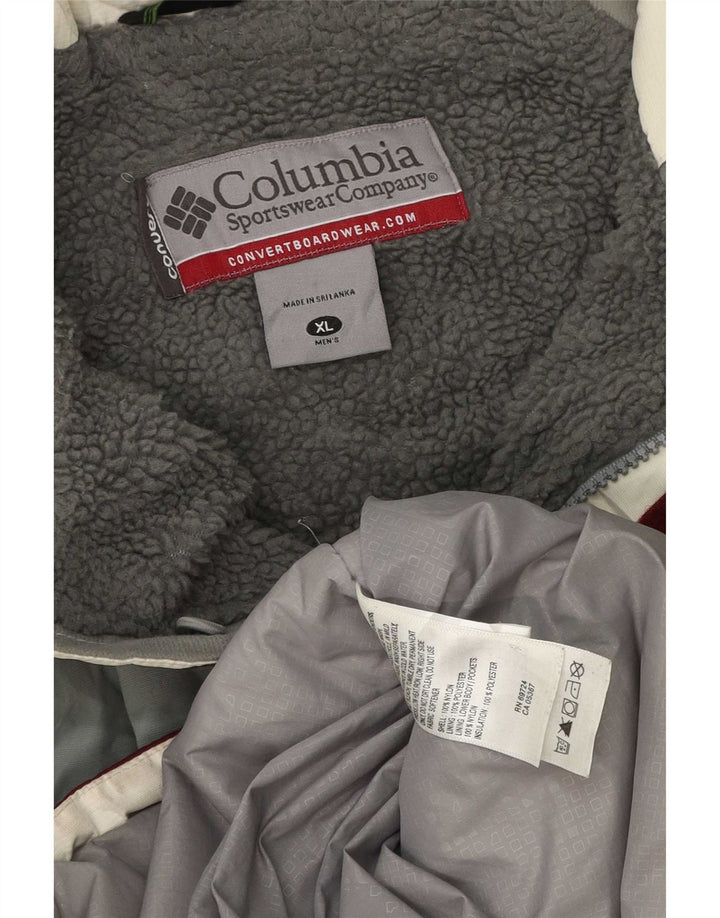Jachetă de schi Columbia pentru bărbați UK 42 XL Bordeaux Poliester color bloc