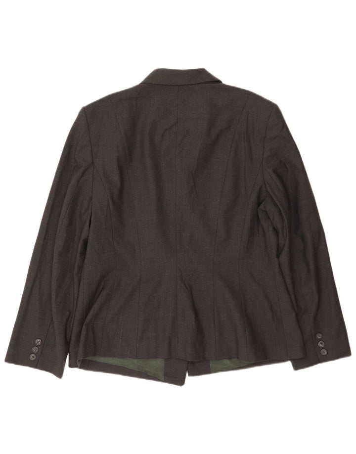Jachetă blazer pentru femei Laura Ashley, cu 5 nasturi, UK 18 XL, lână gri